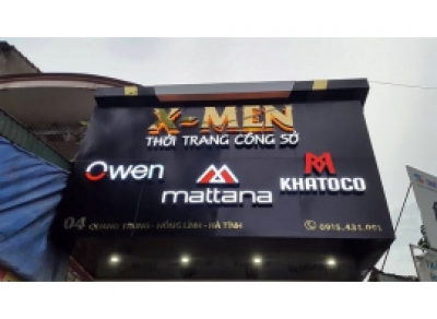 Bảng hiệu quảng cáo Thời trang công sở X-men