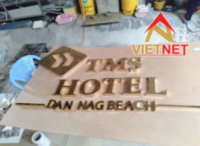 Mẫu chữ inox vàng TMS Hotel Da Nang Beach