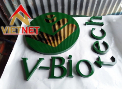 Logo và chữ sơn hấp nhiệt V-Biotech
