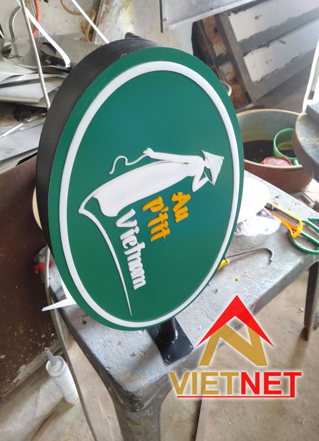 Mẫu hộp đèn alu logo thương hiệu áo dài Au P tit Vietnam