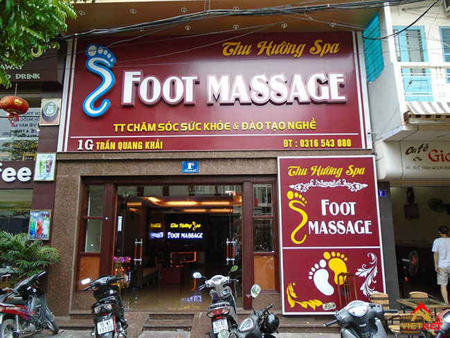 bảng hiệu quảng cáo massage
