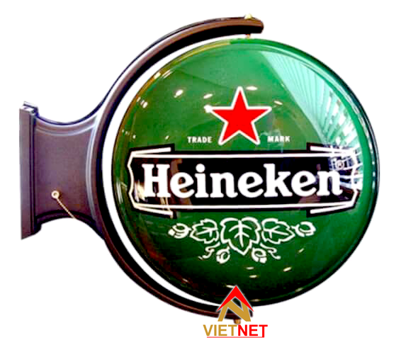 Mua bảng hiệu hộp đèn mica hút nổi Heineken tại địa chỉ uy tín