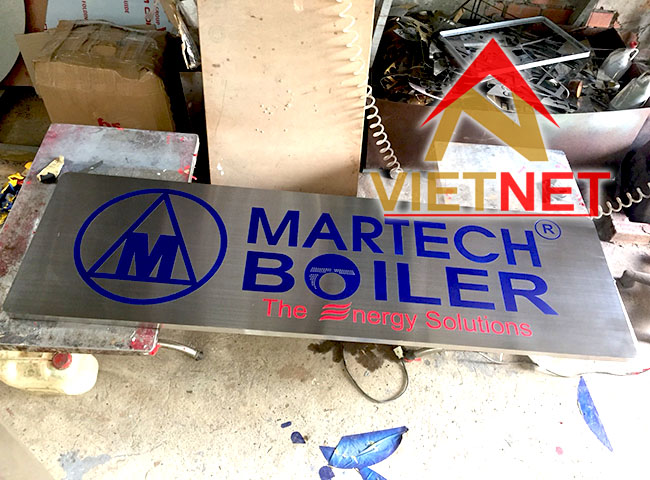 Làm bảng tên công ty Martech Boiler