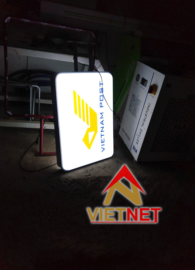Mẫu hộp đèn chữ nhật Vietnam Post
