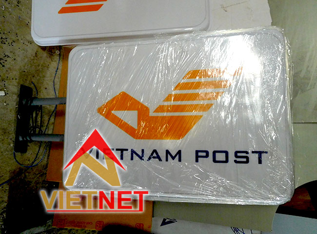 Mẫu hộp đèn chữ nhật Vietnam Post