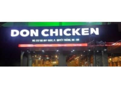 Bảng hiệu quảng cáo nhà hàng Don Chicken