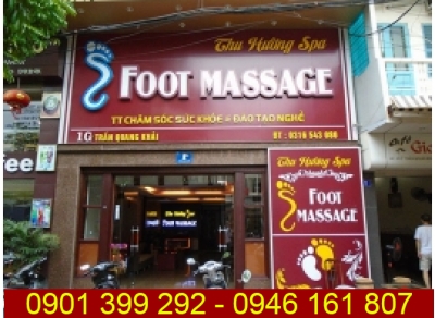 Mẫu bảng hiệu quảng cáo massage đẹp 