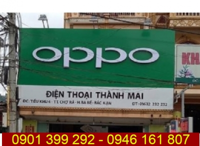 Bảng hiệu cửa hàng điện thoại Oppo trên toàn quốc