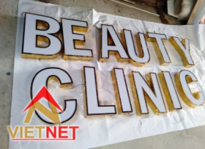 Gia công chữ nổi inox Beauty Clinic