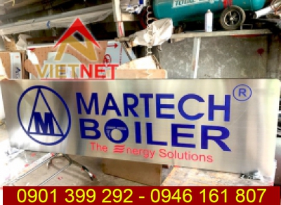 Làm bảng tên công ty Martech Boiler
