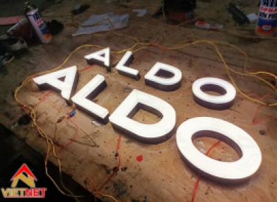 Chữ nổi nhôm hàn quốc ALDO 2022