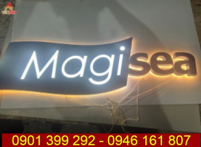 Gia công logo inox MagiSEA đẹp và sang trọng cho doanh nghiệp