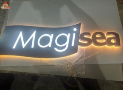 Gia công logo inox MagiSEA đẹp và sang trọng cho doanh nghiệp