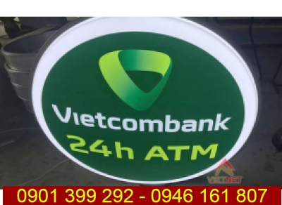 Hộp đèn mica ngân hàng Vietcombank