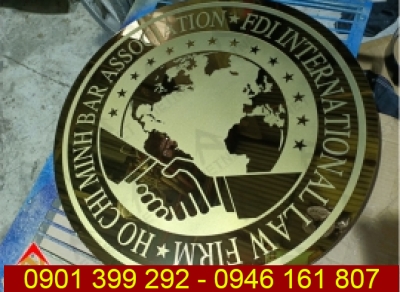 Logo inox cho Công Ty Luật Quốc Tế FDI