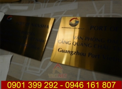 Bảng ăn mòn kim loại văn phòng đại diện cảng Quảng Châu tại Việt Nam