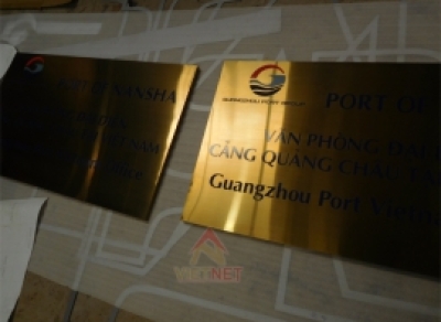 Bảng ăn mòn kim loại văn phòng đại diện cảng Quảng Châu tại Việt Nam