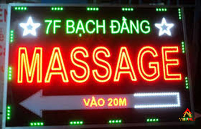 Bảng hiệu quảng cáo massage 1