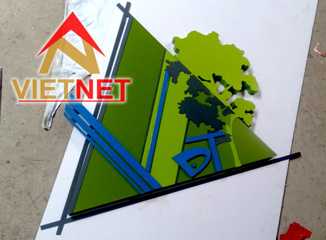 Mẫu logo sơn hấp nhiệt inox công ty Việt Đồng Tâm